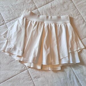 lululemon white court rival high rise tennis skirt